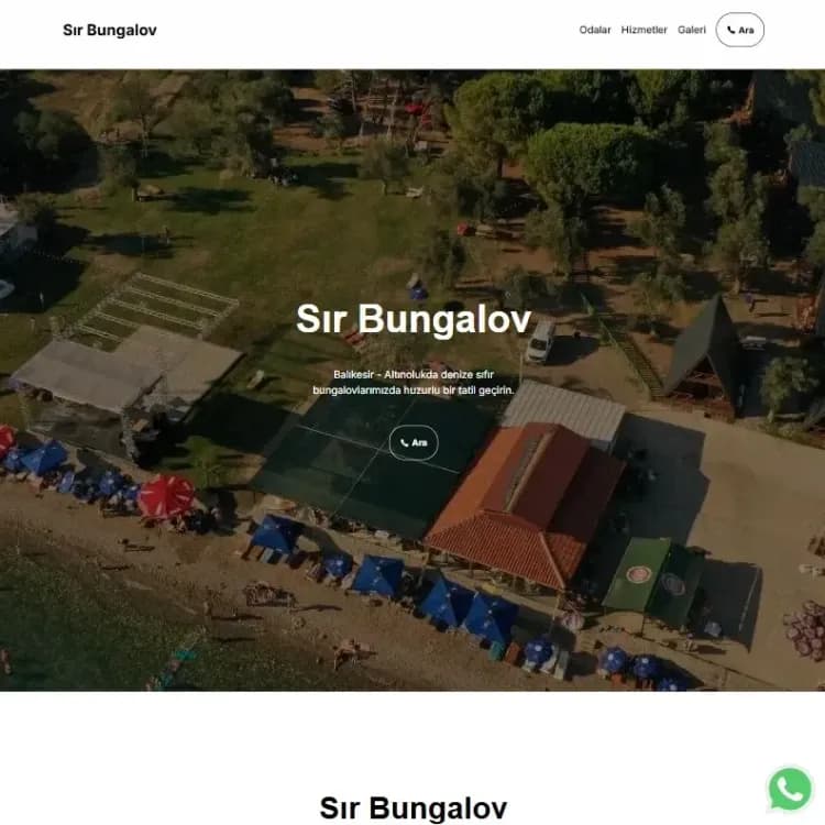 Sır Bungalov Website